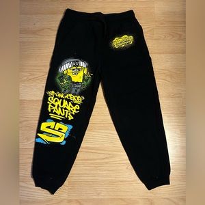 Boys Black SpongeBob Sweatpants